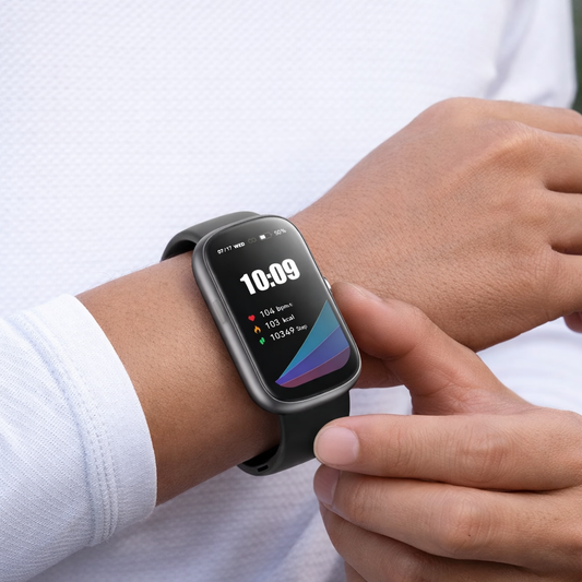 Anyloop IP68 Waterproof Fitness Tracker with Heart Rate & SpO₂ (Black)